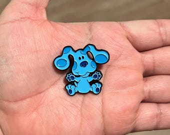 Blue Dog Enamel Pin - Clues Kids Children TV Show Metal Pin