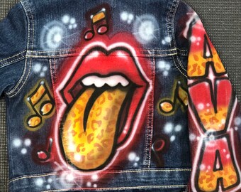 custom airbrush jean jacket