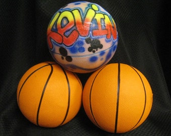 Airbrushed Mini Basketballs