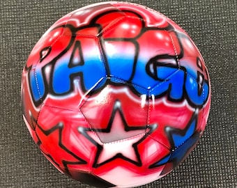 Soccer Ball with Stars Personalized