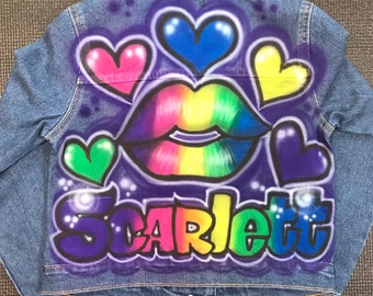 custom airbrush jean jacket