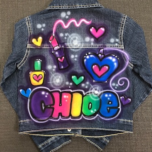 custom airbrush jean jacket