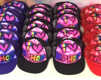 Custom Airbrush Adjustable Trucker hats
