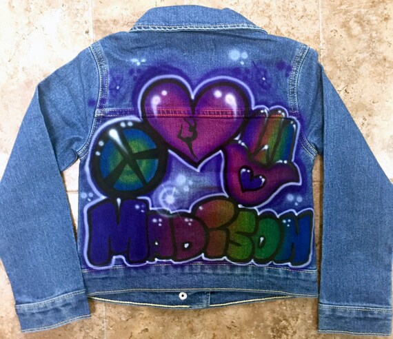 custom airbrush jean jacket