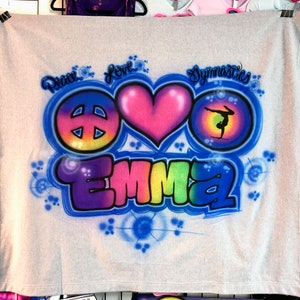 Sweatshirt Blankets Airbrushed  Camp