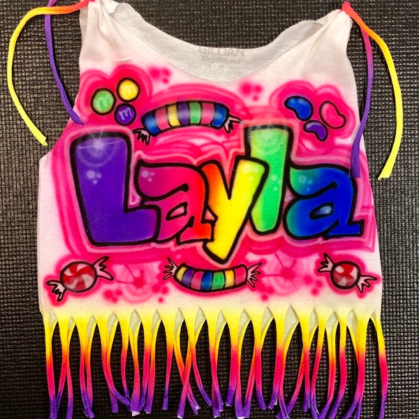 Children/Kids Fringe Airbrush T-Shirt