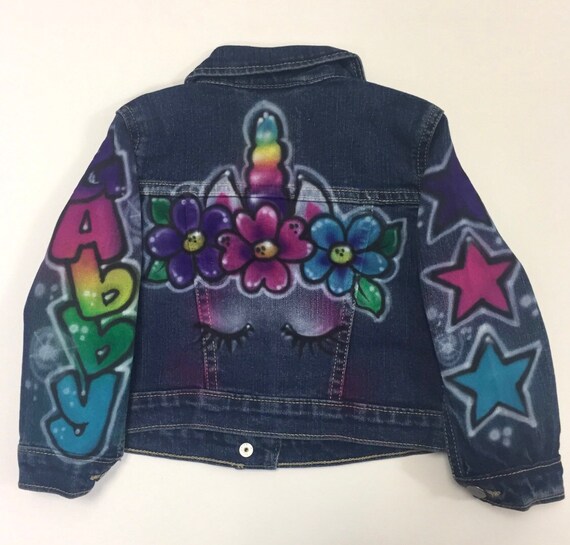 jean jacket airbrushed