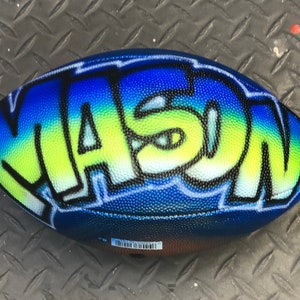 Airbrushed Regulation Sized Footballs