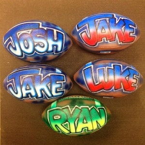 Airbrushed Regulation Sized Footballs