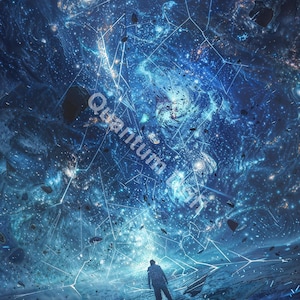 Fractured Eternity – Surreal Cosmic Shattered Sky Mobile Wallpaper