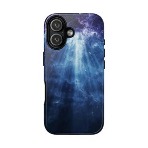 Cosmic Lightfall Phone Case – High-Contrast Astronomy Protective Case