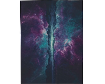 Coperta di peluche The Rift Eternal / Galaxy / Plaid cosmico (30x40, 50x60, 60x80)