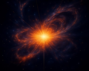 De oerknal | Kosmische mobiele achtergrond | Digitale ruimtetelefoonachtergrond