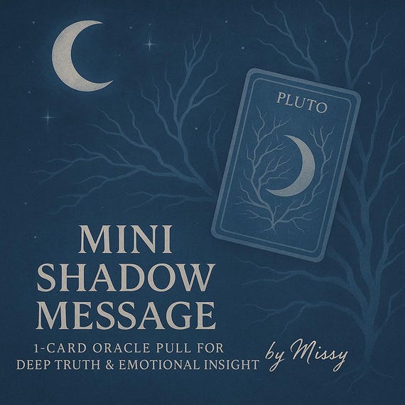 Mini Shadow Message: 1-Card Oracle Pull for Deep Emotional Insight