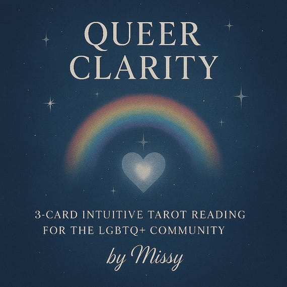 Queer Clarity: 3-Card Intuitive Tarot Reading for LGBTQ+ Seekers
