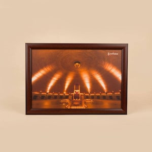Dhyanalinga-foto (12 x 8) met lijst