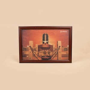 Dhyanalinga-foto: 12 x 8 (met lijst)
