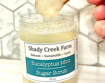 Sugar Scrub | All Natural Exfoliating Scrub | Best Traditional Oil Scrub | Spa Gift for Her | Fragrance Free Body Polish
