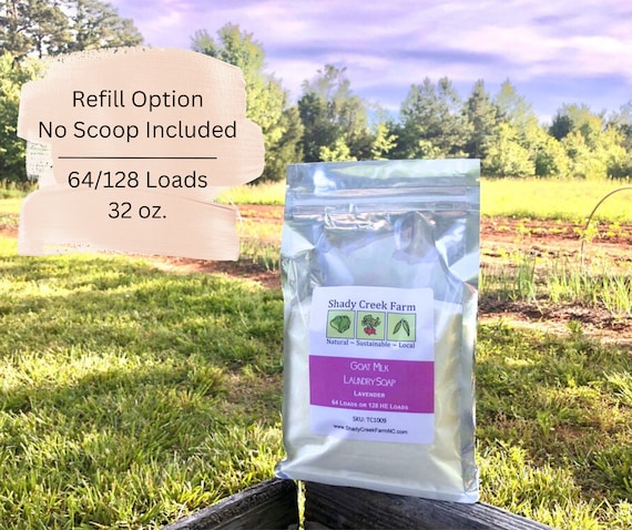 Goat Milk Laundry Soap REFILL: Natural Laundry Powder, 64-128 Loads