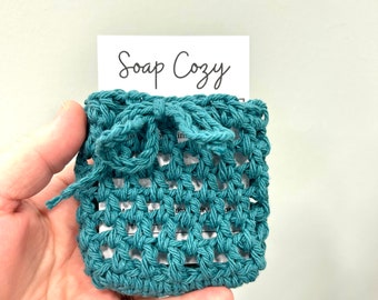 Économiseur de savon, savon douillet, accessoires de douche, accessoires de bain, sac économiseur de savon au crochet, porte-savon en coton, camping d'été, aventures en plein air