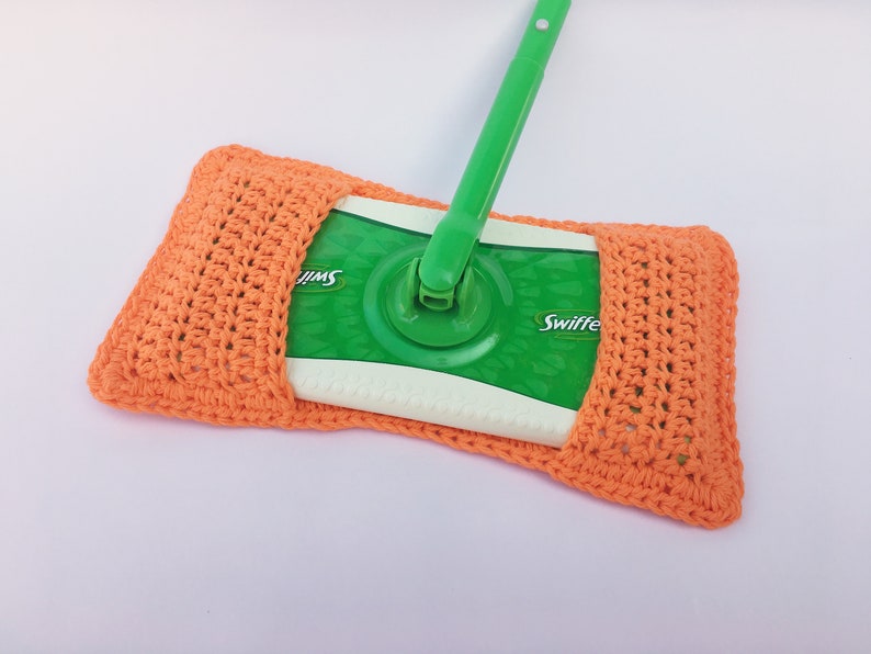 Sweeper Cover Set of 3 Choose A Size Standard & XL Reusable Crochet Sweeper Eco friendly Mop Covers Wet Dry Mop Cover image 7