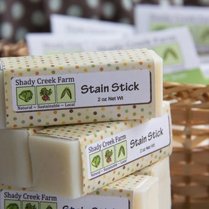 All Natural Vegan Laundry Stain Stick - Shady Creek Farm