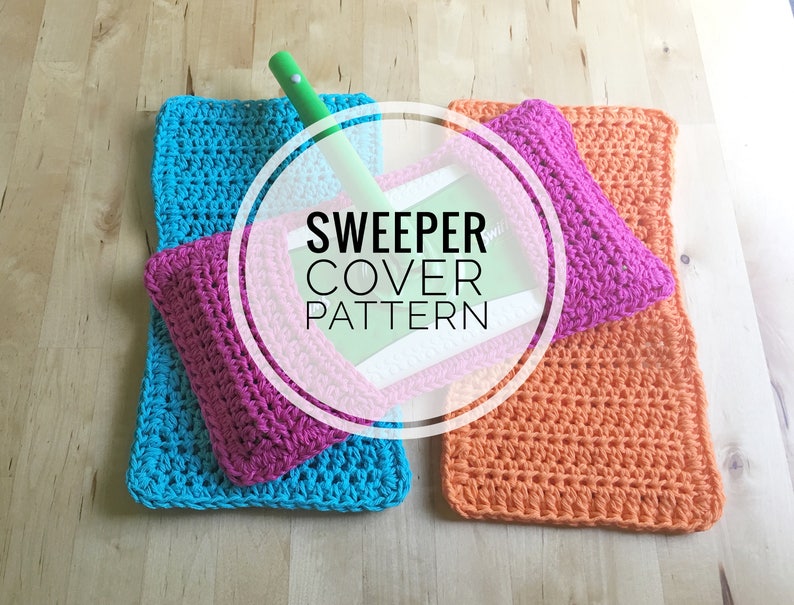 Crochet Pattern Reusable Crochet Sweeper Cover Pattern Sweeper Pad Pattern Wet Dry Mop Pattern Crochet Sweeper Mop Cover image 4