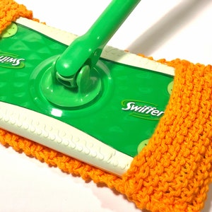 Knitting Pattern Reusable Knit Sweeper Cover Pattern Sweeper Pad Pattern Wet Dry Mop Pattern Knitted Sweeper Mop Cover image 3