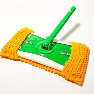 Knitting Pattern Reusable Knit Sweeper Cover Pattern Sweeper Pad Pattern Wet Dry Mop Pattern Knitted Sweeper Mop Cover image 5