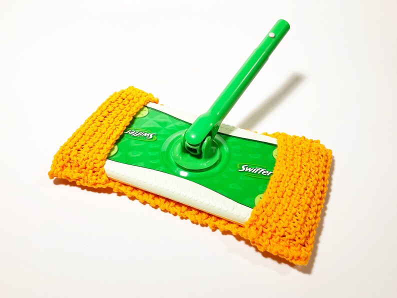 Knitting Pattern Reusable Knit Sweeper Cover Pattern Sweeper Pad Pattern Wet Dry Mop Pattern Knitted Sweeper Mop Cover image 5