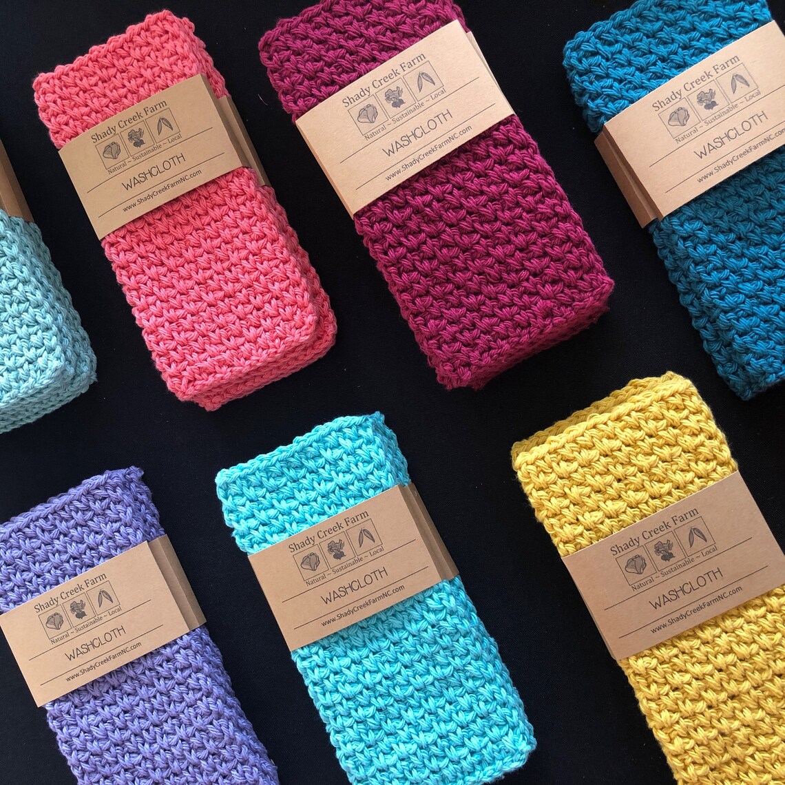 Washcloth Handmade Wash Cloth Cotton Washcloth Crochet Etsy