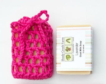 Handmade Soap on a Rope Saver Soap Set Soap Cozy Crochet Soap Saver Cotton Soap Sack Soap Holder vegan gift for Mom Mothers Day Gift