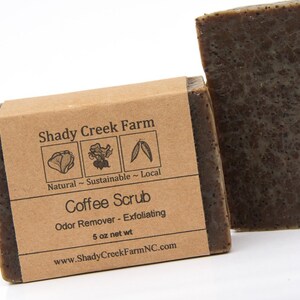 Coffee Scrub Soap, Kitchen Soap, All Natural Soap, Handmade Soap, Vegan Soap, Exfoliating Soap, Coffee Hand Soap Stocking Stuffer Christmas
