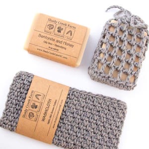 Soap Gift Set - Gift for Him, Man Gift, Gift for Dad Gift Bath Set, Bath Gift Set, Washcloth, Gift for Husband, Boyfriend Gift