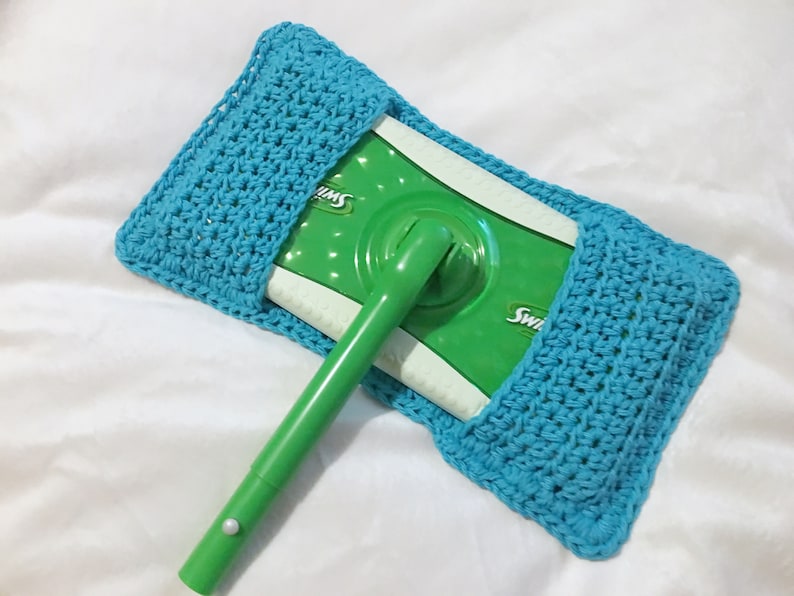 Crochet Pattern Reusable Crochet Sweeper Cover Pattern Sweeper Pad Pattern Wet Dry Mop Pattern Crochet Sweeper Mop Cover image 7