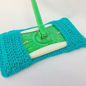 Sweeper Cover Set of 3 Choose A Size Standard & XL Reusable Crochet Sweeper Eco friendly Mop Covers Wet Dry Mop Cover image 5