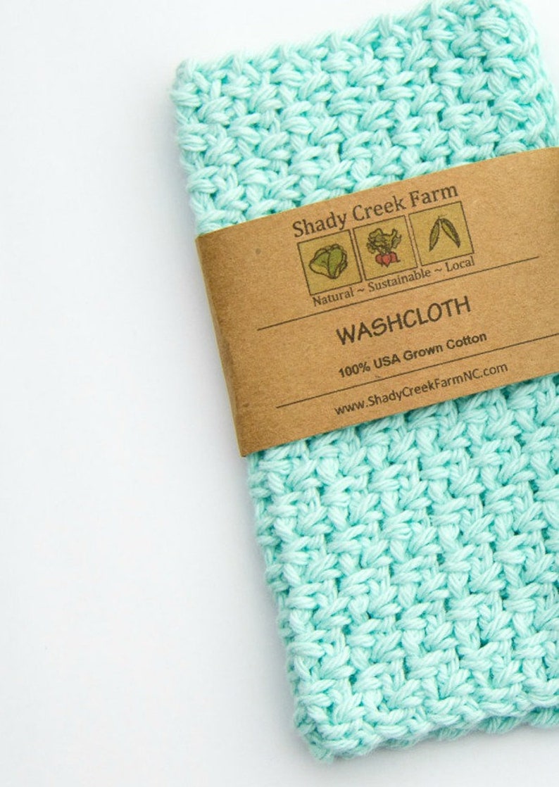 Washcloth Set of 3 Washcloths Handmade Kitchen Gift for Mom Etsy