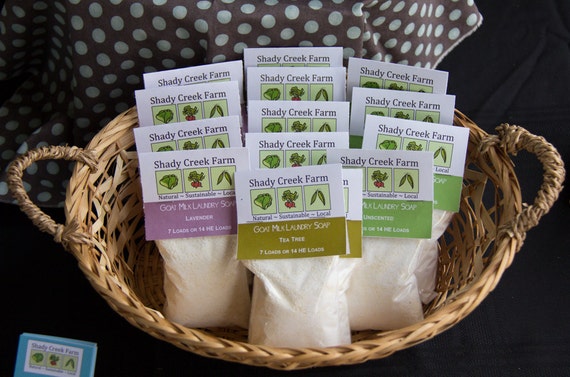 Goat Milk Laundry Soap Trial Size 7-14 loads Laundry Detergent Laundry Powder Biodegradable Eco-Friendly Natural Detergent