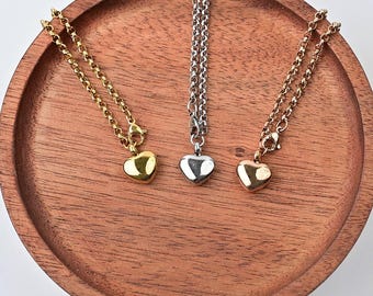 Bracciale a forma di urna a forma di cuore: gioiello per cremazione in acciaio inossidabile per il trasporto delle ceneri