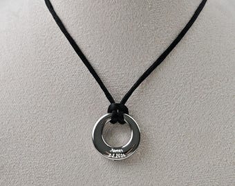 Personalisierte Kreis des Lebens Urne Halskette - Schmuck als Andenken (Mensch / Haustier)