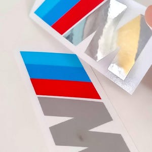 BMW M Logo Decal x2. Sticker