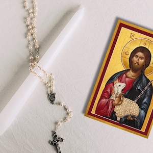 Good Shepherd Orthodox Prayer Card | Our Father Prayer | Digital Download