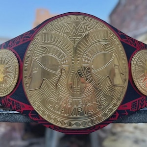 USOS Tag Team Championship Replica Belt: Handmade Wrestling Gift