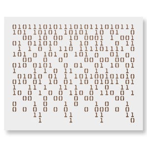 Matrix Pattern Stencil – Code Stencil – 11x9 Inch Gamer Stencil for Painting, Walls, DIY Art