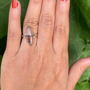 Vintage Sonoran Desert Landscape Agate Ring image 4