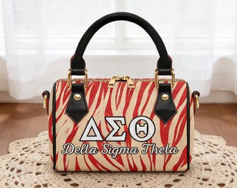 Borsa a tracolla Delta Sigma - Borsa ispirata alla Grecia / Borsa con design a lettere Delta / Regalo per lei