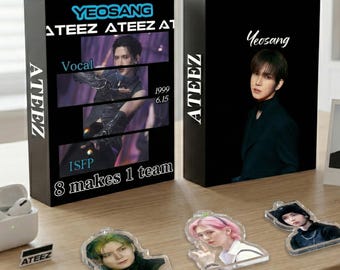 ATEEZ Yeosang Acrylic Keychain Blind Box, Yeosang Kpop Advent Calendar, ATINY Mystery Box Gift, Aesthetic Yeosang Charms