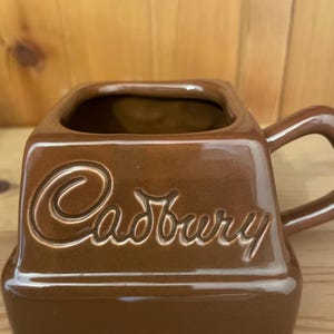Vintage Cadbury Brown Mug Chocolate