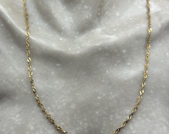 Vintage 9 Karat Gelbgold Gliederkette, 40 cm