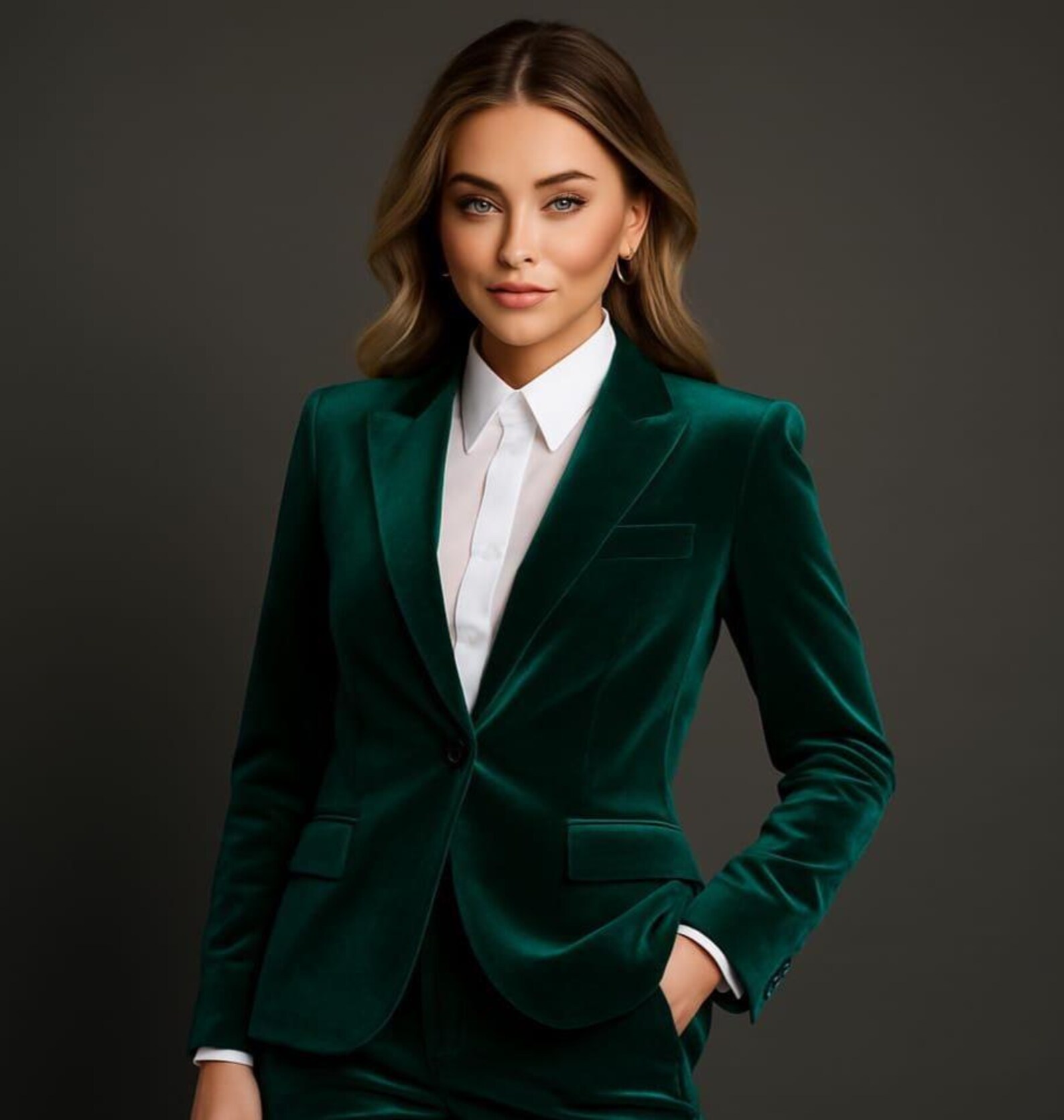 Emerald Green Velvet Pantsuit Custom Made Women s Party Suit Etsy emerald-green-velvet-pantsuit-custom-made-women-s-party-suit-etsy